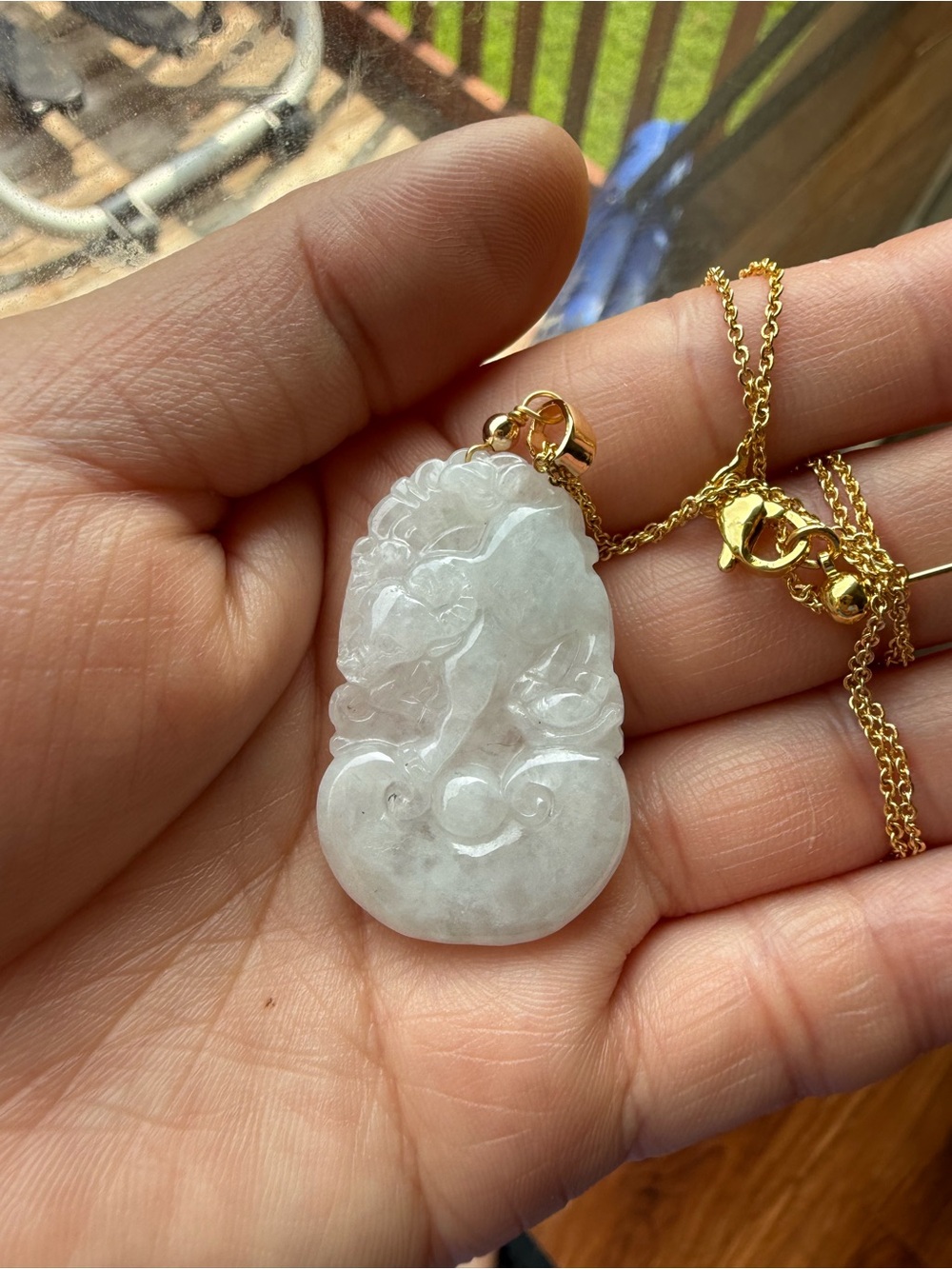 “Steadfast Fortune” - Chinese Zodiac Ox Jade Necklace